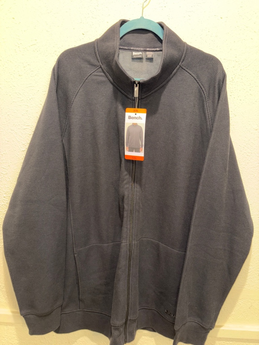 Bench Black with gray lining  Full-Zip Knit Jacket